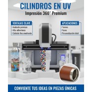 Impresión UV 360° Cilíndrica